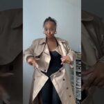 Transforming my trench coat into a crop jacket | trench coat styling 🧥🍂🤌🏾