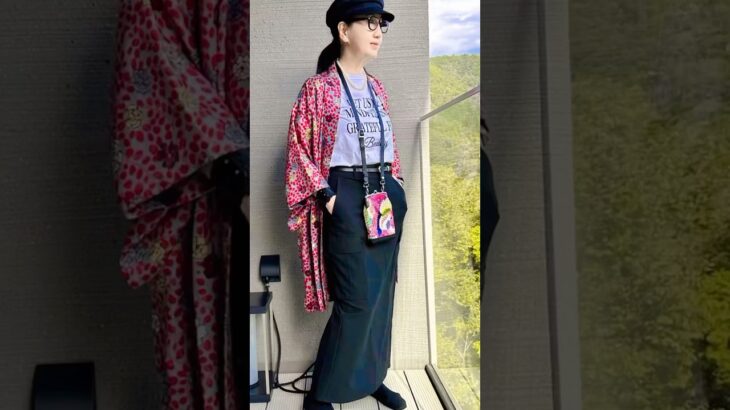 【着物リメイク】羽織ジャケットが和モダンな空間にピッタリ！ #着物リメイク #着物リメイクあうん #fashion #kimonoupcycle #羽織リメイク