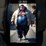 fat superheroes wearing a jacket