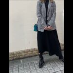 CLE DE LESPRIT グレンチェックデザイン☆テーラードジャケット