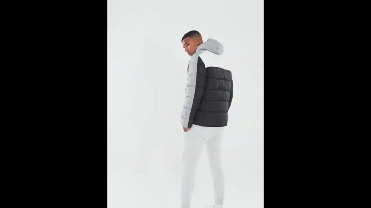 McKENZIE | Men’s Shiny Blast Puffer Jacket Black White | JD Sports