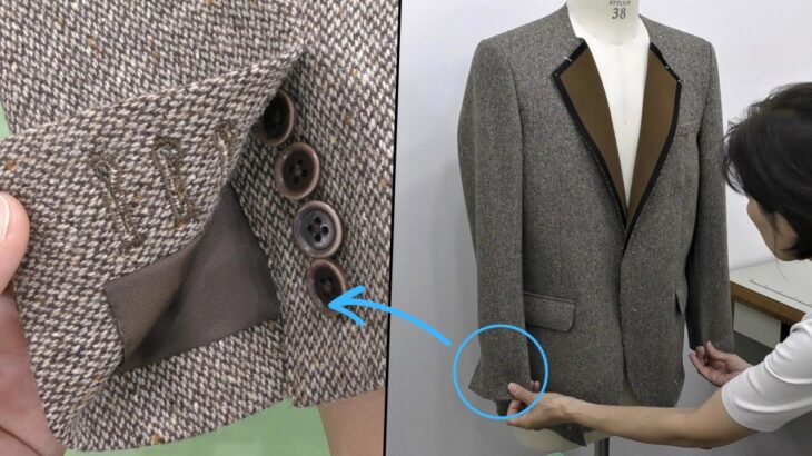 Tips and tricks for accurately sewing the functioning jacket sleeve buttons