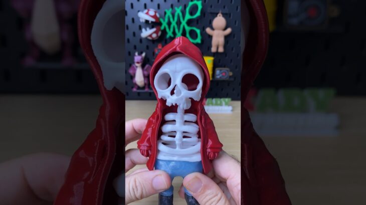 3D Printed Kuki ( Skeleton in Jacket) #Shorts
