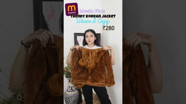 Fur Jacket Under ₹280 😍 #meeshofinds #shorts #youtubeshorts #furjacket
