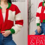 How to Crochet: Christmas Bomber Jacket | Pattern & Tutorial DIY