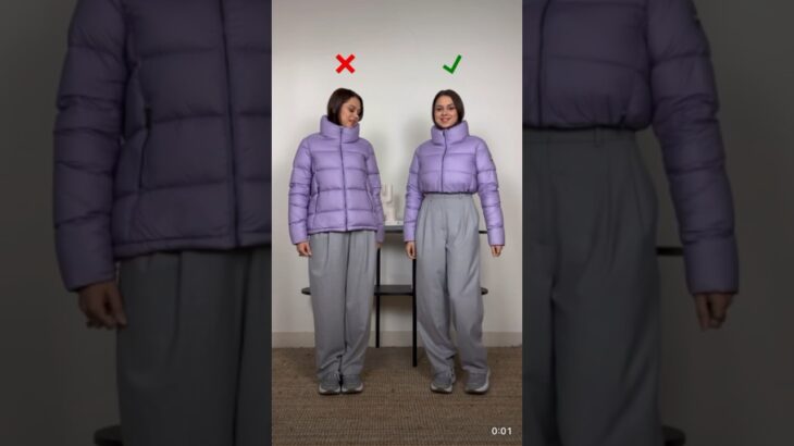 How to crop your jacket 😍|fashion hack #shorts #youtubeshorts #shortsfeed #winterfashion