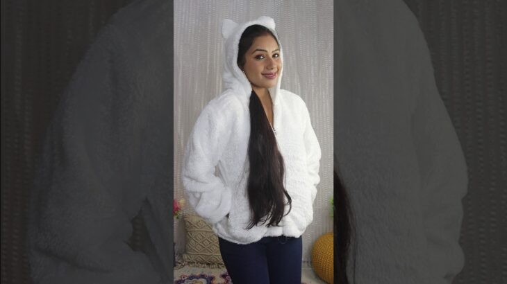 Meesho Trending Winter Wear ll far jacket, over size sweater 😊 #meesho #youtubeshorts