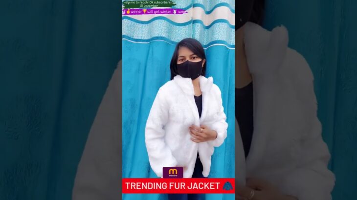 Meesho trending fur jacket🧥#winter #shortsviral #trending #jacket#viral #corean #shortvideos #shorts