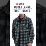 Men’s Navigator Checkered flannel woolen fabric jacket shirt