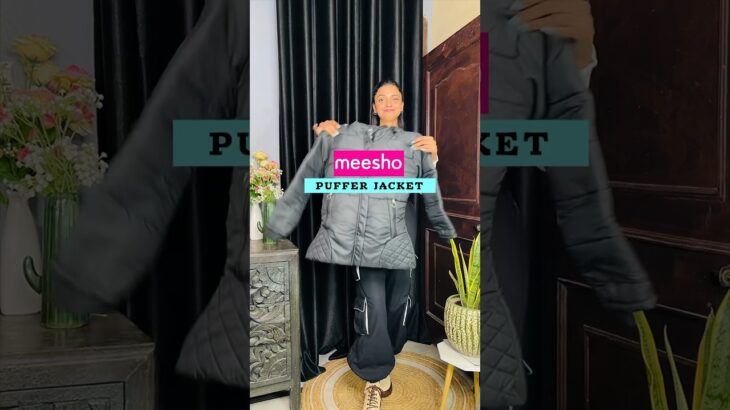 *SASTI* MEESHO puffer jacket 💖🫶🏻 link is in my community post🌸 #classywings #meeshohaul