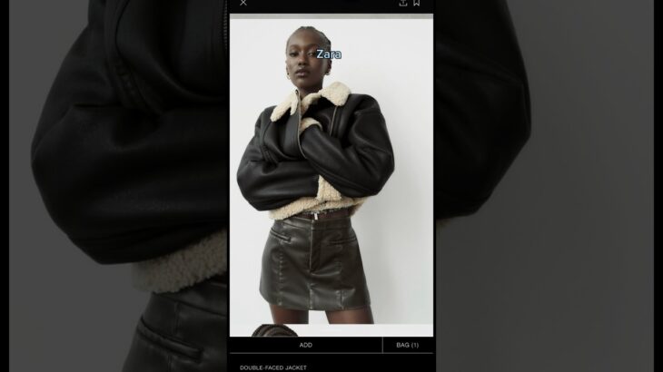 Zara double faced jacket from Shein 🥹🍂 #shorts