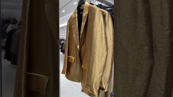 Zara.Золотой пиджак.Zara.Gold jacket. #youtubeshorts