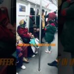 Good man in red jacket offer his seat beautiful family show respect #great #viral #love#funny#shorts