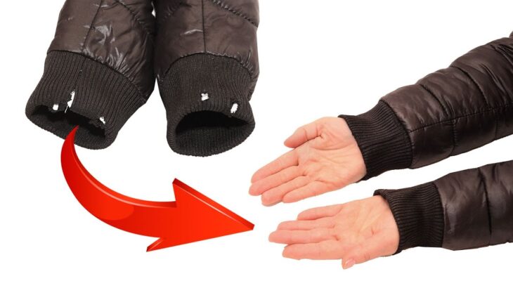 How to fix worn jacket cuffs simply and quickly – sewing trick!