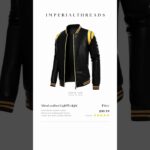 Men’s Stand Collar Leather Jacket