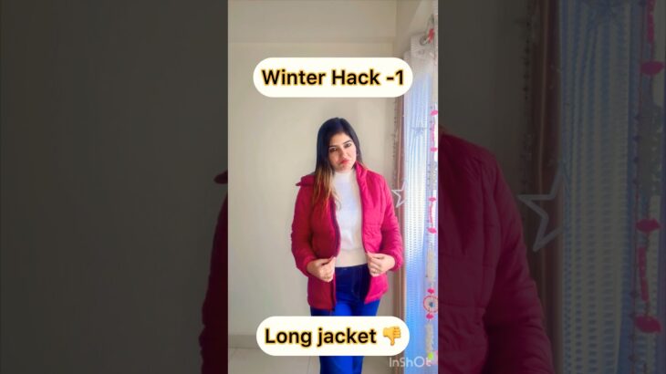 Most viral jacket hack 😍🥶|| winter fashion hack #shorts#trendingvideo#youtubeshorts