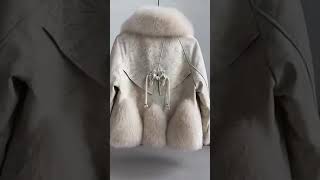 Short fox fur goose down jacket#ootd   #streetstyle #coat #fashion #fashionstore #clothes