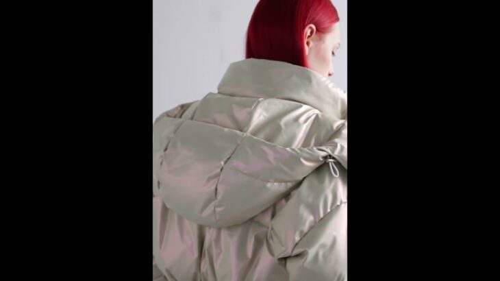 WON HUNDRED | Shiny Calloway Quilted Winter Bomber Jacket Glossy Off White Women | Zalando