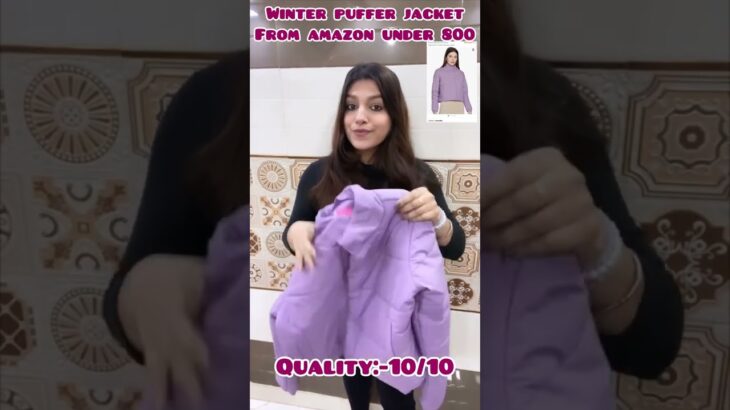 Women Puffer jacket from amazon for winters under 800