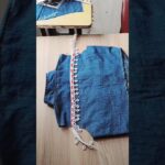 diy denim jacket from old shirt /shirt recycle/#recycle #reuse #viral #trending #shorts #new #short