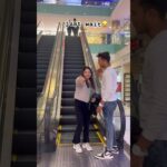 jacket snatching prank😜 with handsome boy #shorts #shortsfeed #escalator #prank #viral #ytshorts