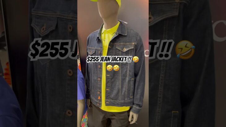 $$255 jean jacket !! 🤣🤣 ￼ ridiculous! #psychobunny #jacket