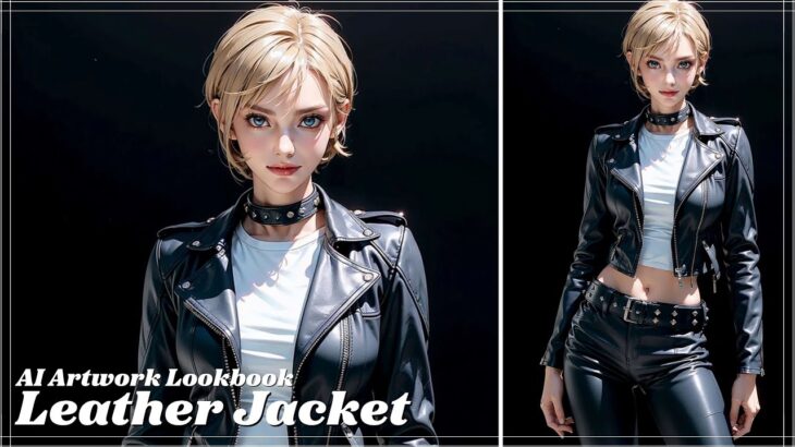 [AI Artworks Lookbook] Leather Jacket レザージャケット