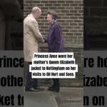 Princess Anne wore her mother’s Queen Elizabeth jacket to Nottingham on her visits to GH Hurt & Sons