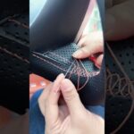Steering wheel jacket stitched