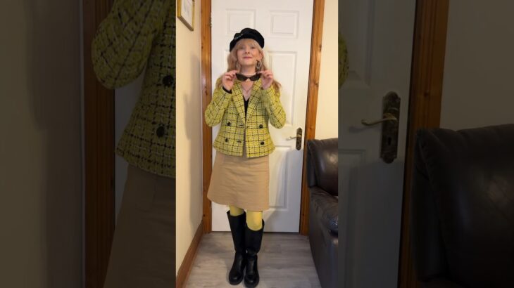 Styling a yellow tweed look jacket #getreadywithme #styleblogger #fashionblogger