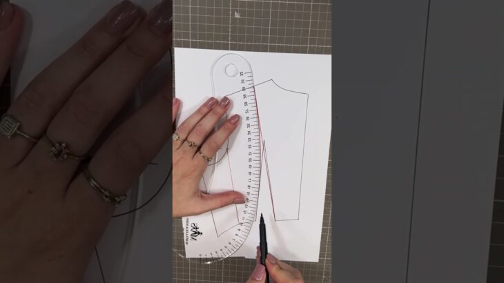 Why does the jacket have one shoulder dart in the back? To save fabric! #pattern #patternmaking