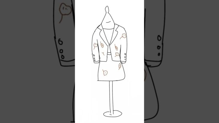 ✨🎀🫧思い出の夢で見たスーツ🖋🫧🎀✨ #スーツ #drawing  #shorts