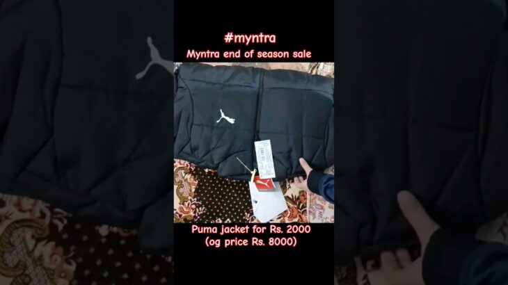 puma jacket for Rs. 2k on myntra end of season sale #shorts #viral #puma #myntra #jacket #pumajacket