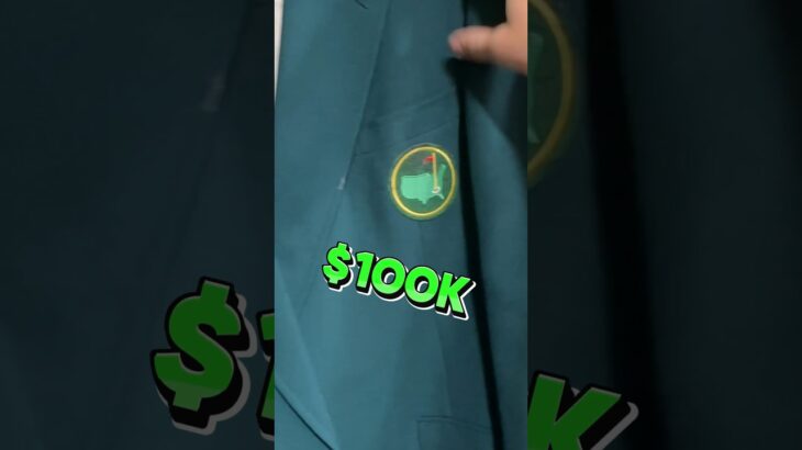 $100k Thrifted Golf Jacket masters champion jacket