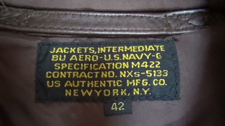 #133　MADE IN USAのA2のような革ジャケット