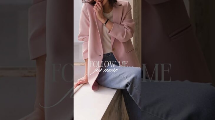 ピンクミニジャケット A0874 #ファッションコーデ #fashion #コーディネートスタイル
