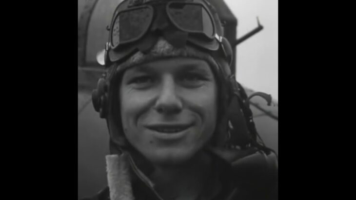 B-17F crewman delighted to be alive after his flak jacket caught a 20mm cannon shell