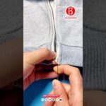 If the zipper of your jacket is broken, don’t throw it away. You can change it like this Part