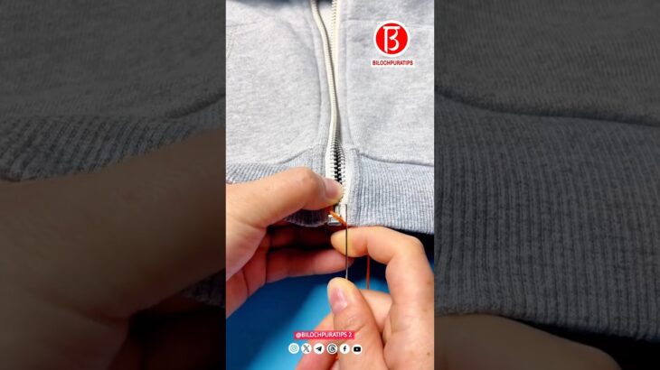 If the zipper of your jacket is broken, don’t throw it away. You can change it like this Part
