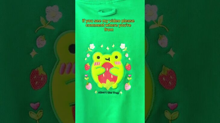 I’ll start: UK 🇬🇧 #cute #smallbiz #frog #kawaii #froggy #embroidery #embroiderydesign #jacket