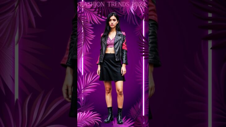 WDeT | FASHION TRENDS 2024 | MINI SKIRT & BIKER JACKET | #trends  #fashion #style