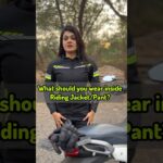 What Should You Wear inside Riding Jacket & Pants? @RYNOXGEAR_YouTube  #wroom #kiransachin