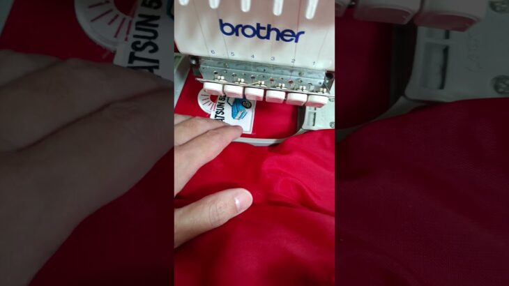 持ち込みジャケットにワッペンカガリ止め刺繍。 #embroidery #沖縄 #刺繍屋 #sewing