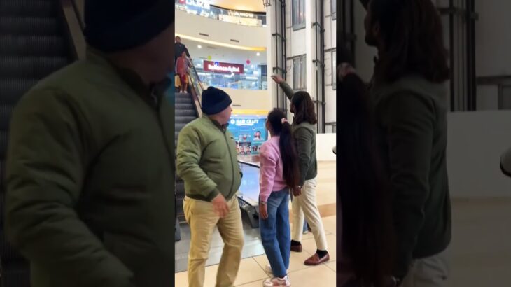 jacket snatching Prank 🤣 on escalator #funny #prank #viralvideo
