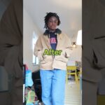 overdue thrift flip now i can wear this jacket! #thrift #thriftflip #sewing #blackcreators  #fy #fyp