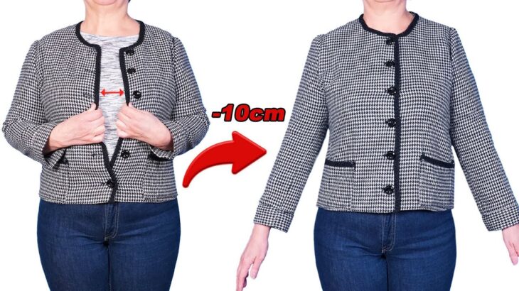 A simple sewing trick to upsize a jacket without going to the tailor!