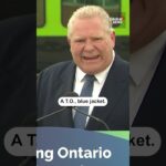 Doug Ford interrupts reporter to compliment his jacket 🧥 #Ontario #Toronto
