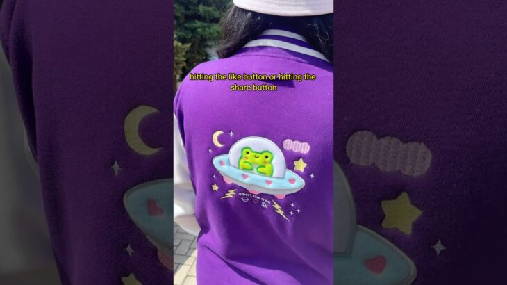 Space Albert varsity jacket 🪐🐸 #varsityjacket #cute #smallbiz #kawaii #frog #froggy #smallbusiness