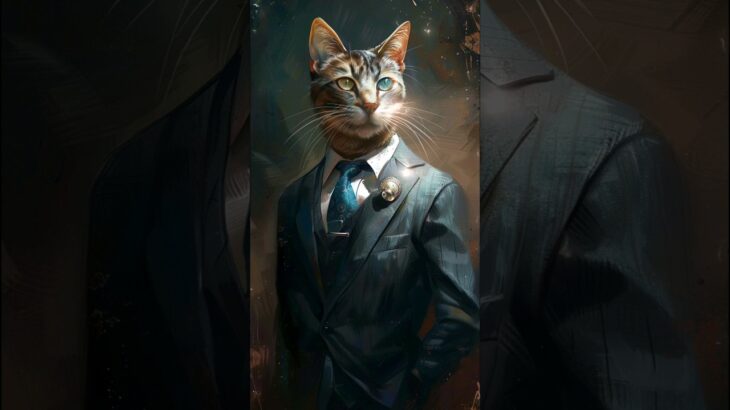 수트의 향연:시크릿 고양이 패션쇼/スーツの饗宴です: 秘密の猫ファッションショーです/Suit Feast: The Secret Cat Fashion Show#ai #aiart #고양이