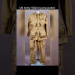 US army 502nd jump jacket-gettysburg museum #ww2 #history #soldier #military #veteran #viral #shorts